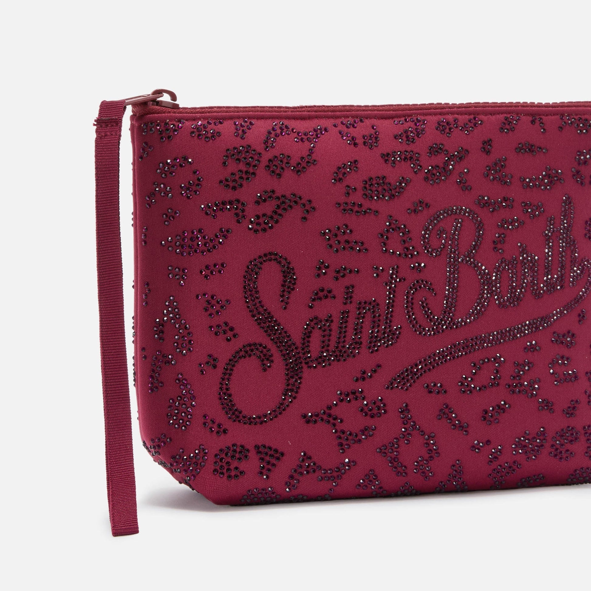 Mc2 Saint Barth pochette Aline strass bordeaux