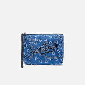 Mc2 Saint Barth pochette Bandanna Round denim