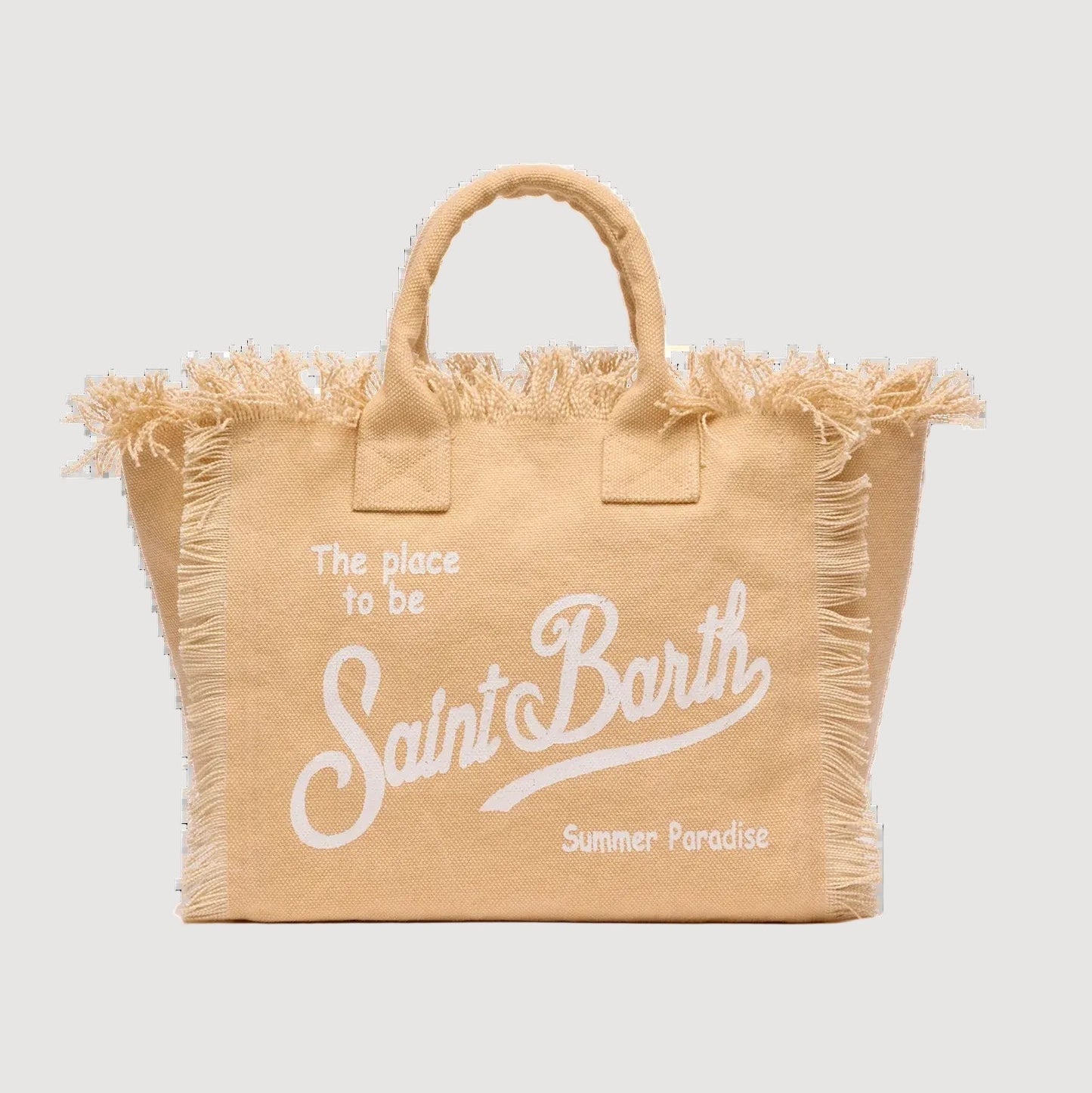 Mc2 Saint Barth borsa Colette in tessuto beige