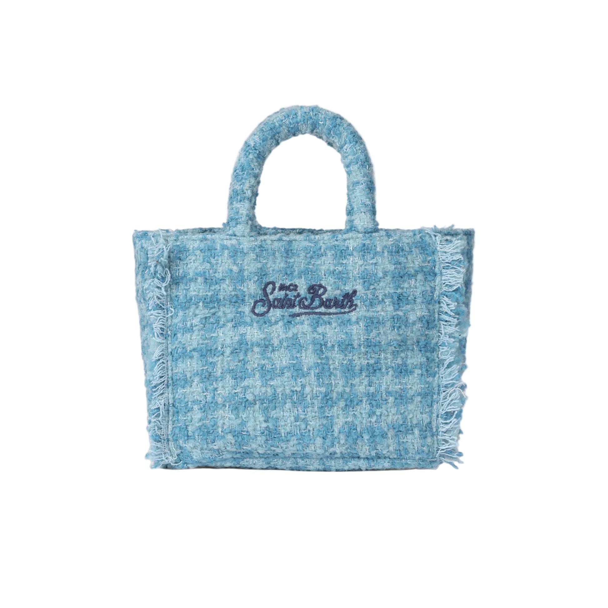 Mc2 Saint Barth Vanity mini tweed azzurro