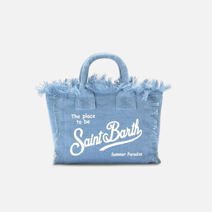 Mc2 Saint Barth borsa vanity mini denim light