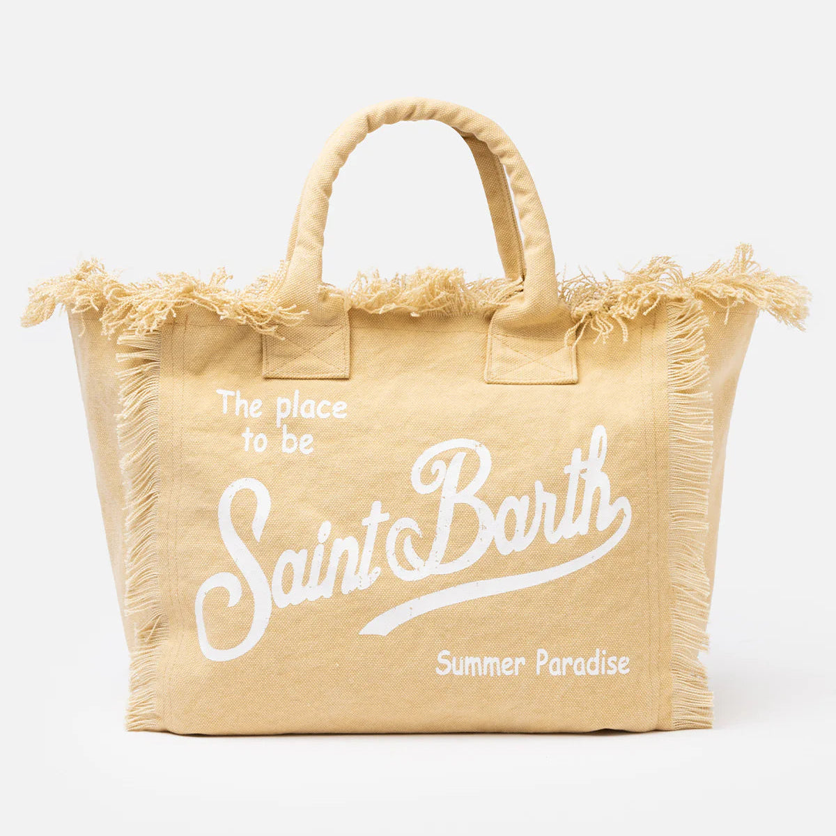 Mc2 Saint Barth borsa Vanity in tessuto beige