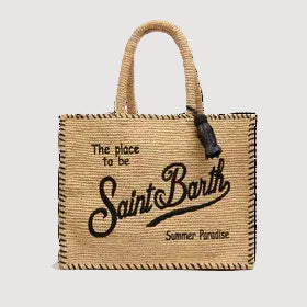 Mc2 Saint Barth borsa Vanity Border in raffia