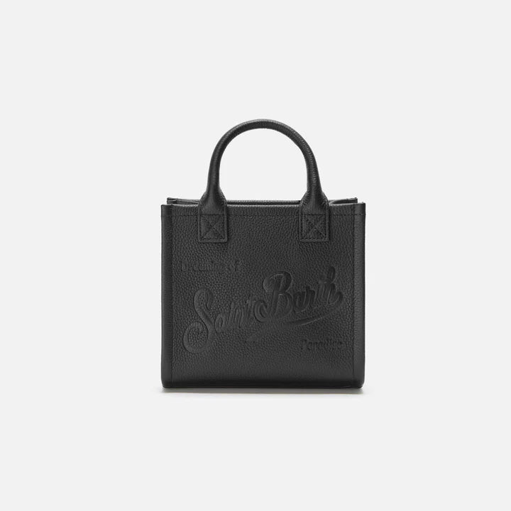 Mc2 Saint Barth borsa vanity mini pelle nera