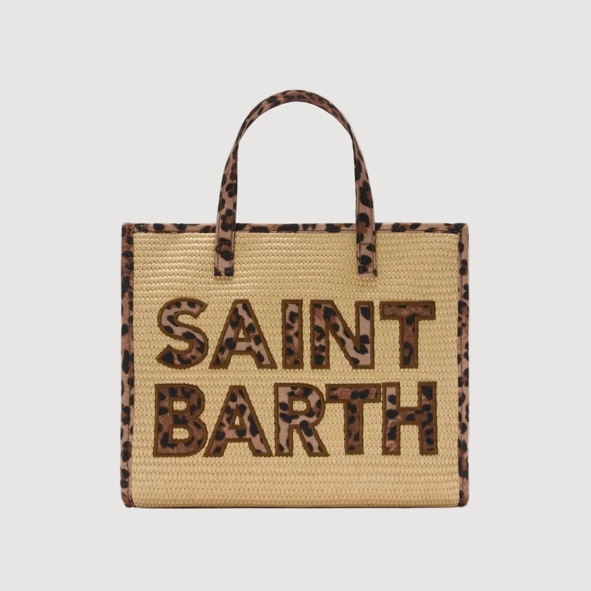 Mc2 Saint Barth borsa vivian midi leopardata