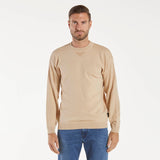 Replay maglioncino girocollo tessuto beige