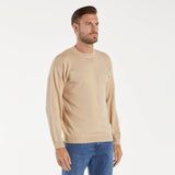 Replay maglioncino girocollo tessuto beige