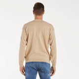 Replay maglioncino girocollo tessuto beige