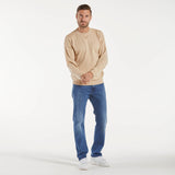 Replay maglioncino girocollo tessuto beige