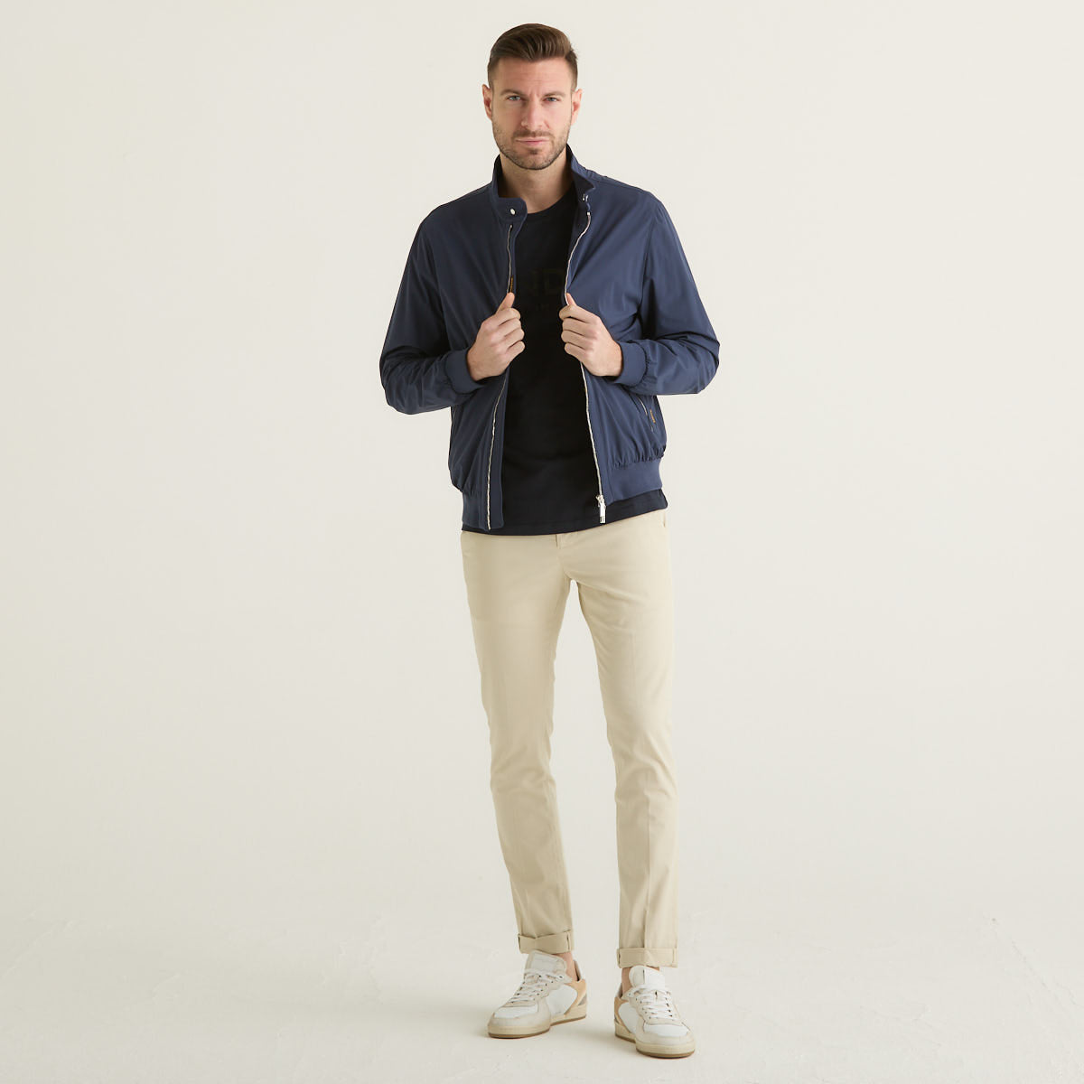 DonDup pantalone Gaubert in tessuto beige