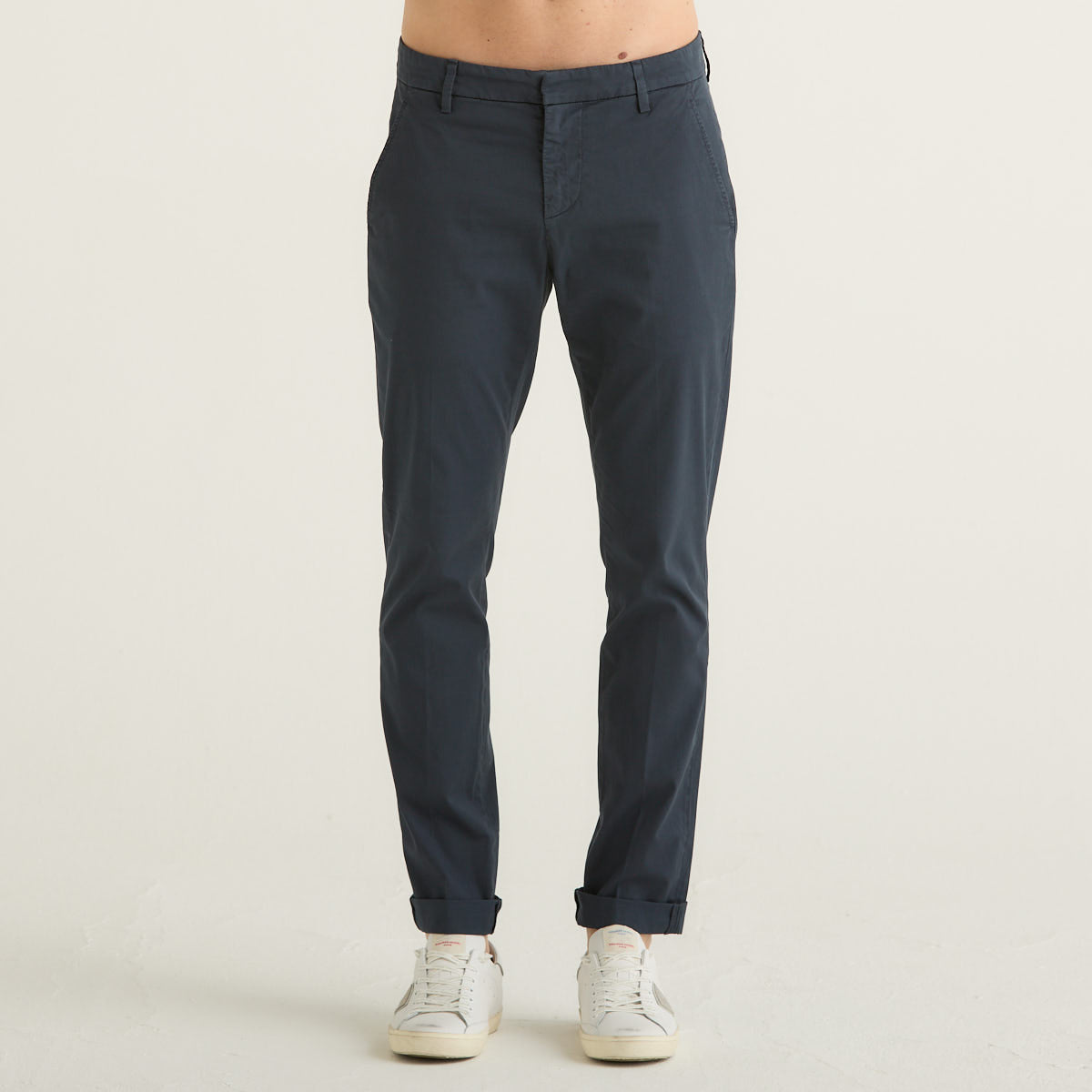 DonDup pantalone Gaubert in tessuto blu