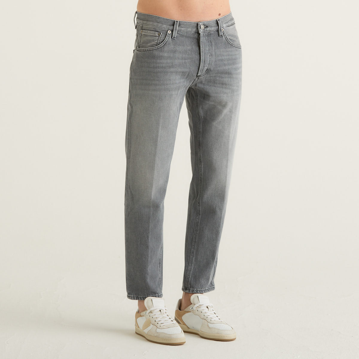 Dondup pantalone Brighton in denim grigio