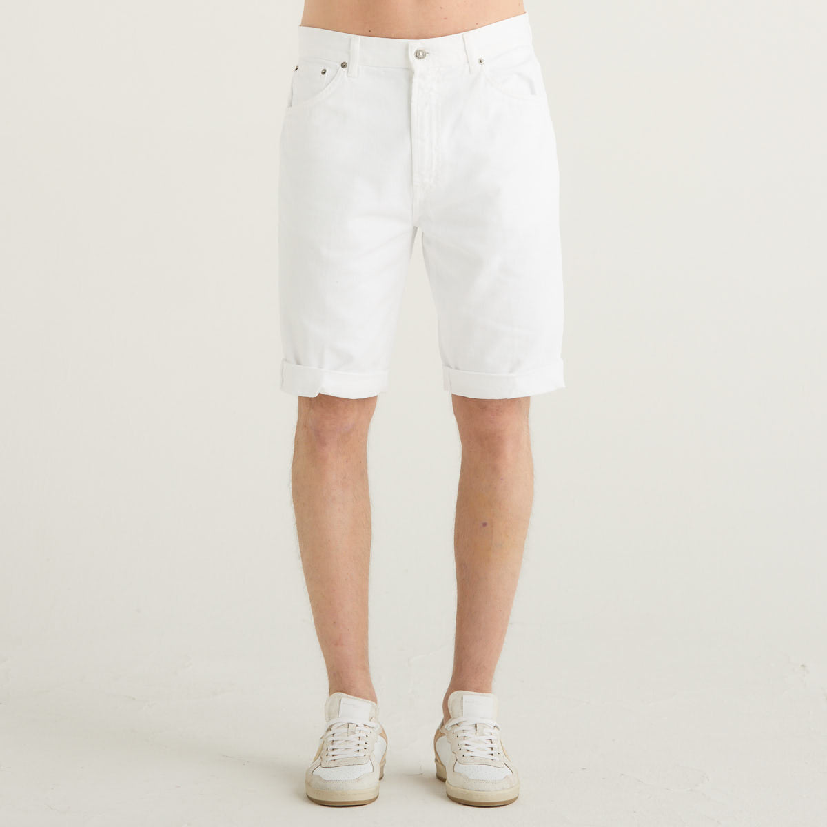 Dondup bermuda Lenz in tessuto bianco