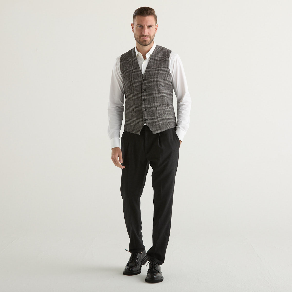 Dondup pantalone ralp in tessuto antracite