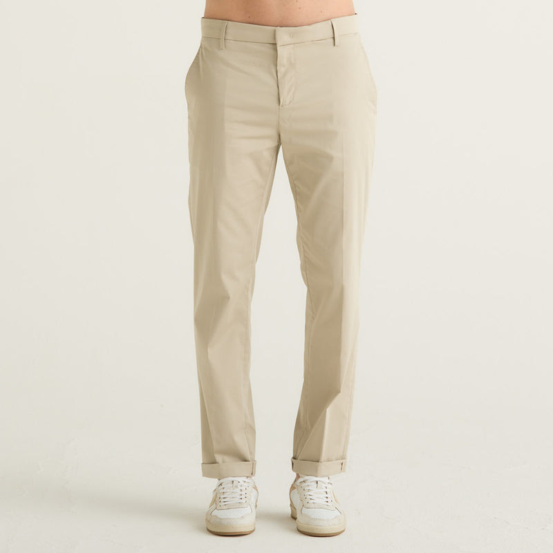 Dondup pantalone Gaubert in tessuto beige