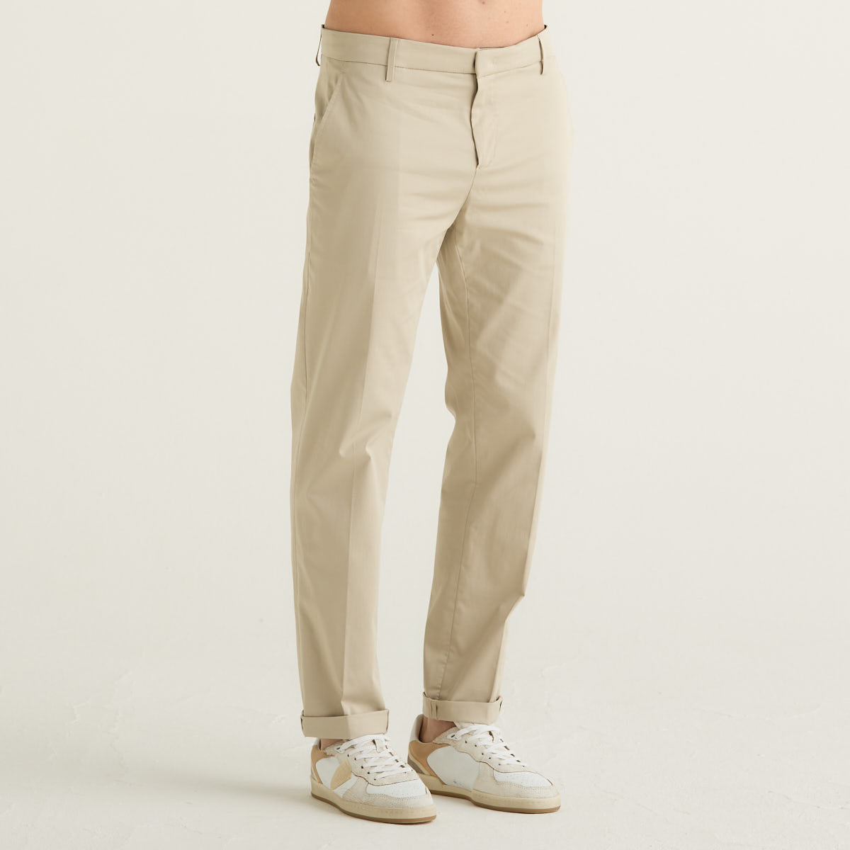Dondup pantalone Gaubert in tessuto beige