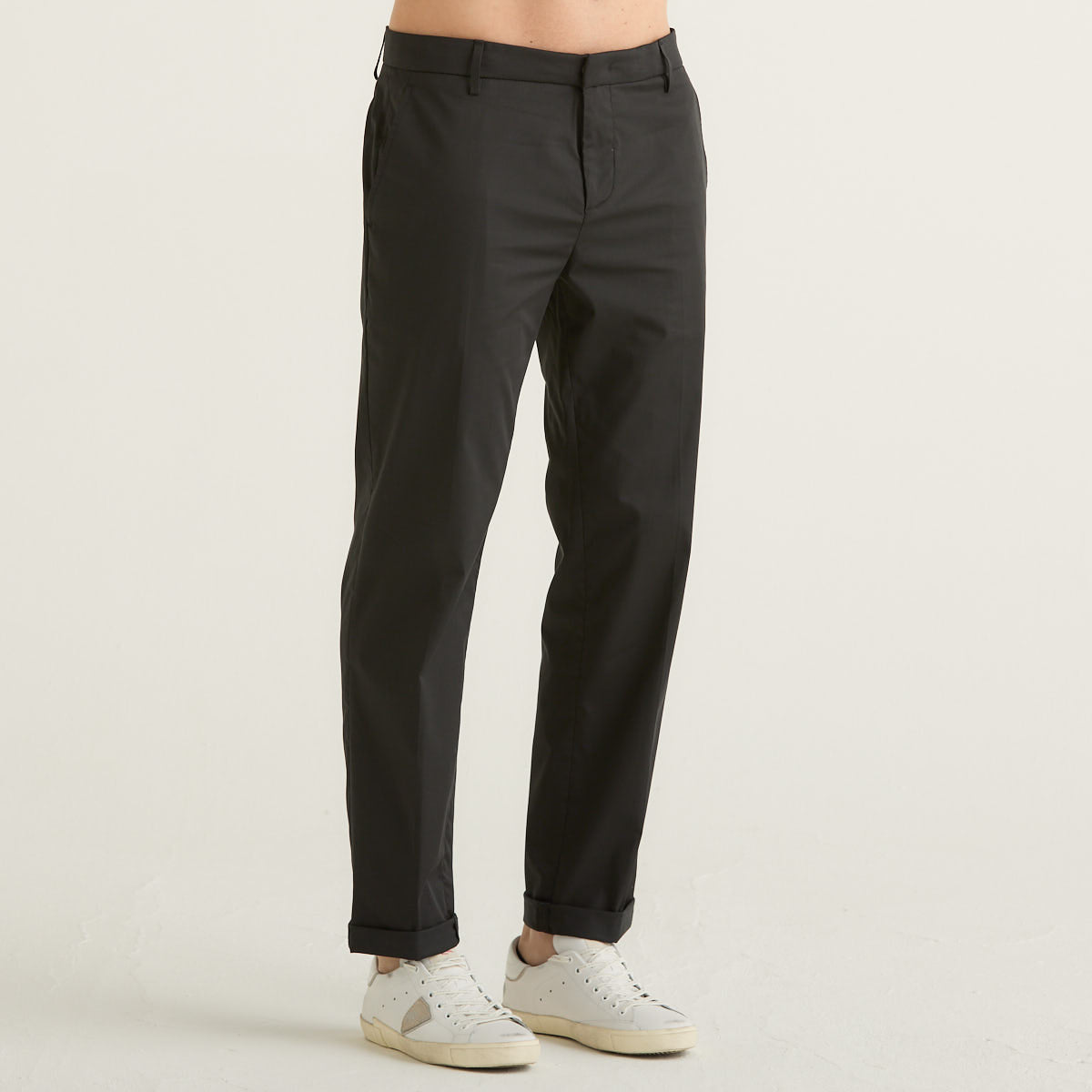 Dondup pantalone Gaubert in tessuto nero
