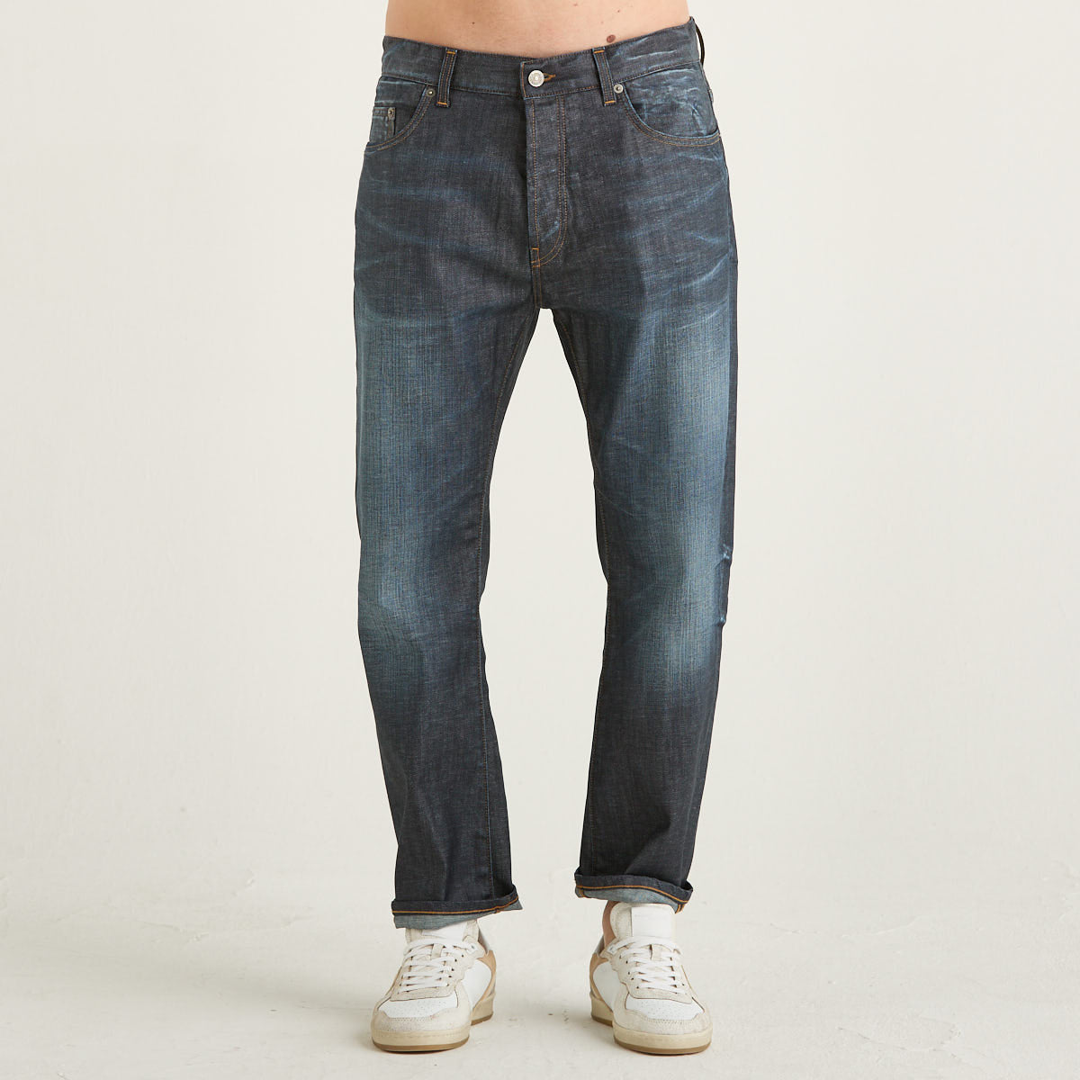 Dondup pantalone David in denim antracite