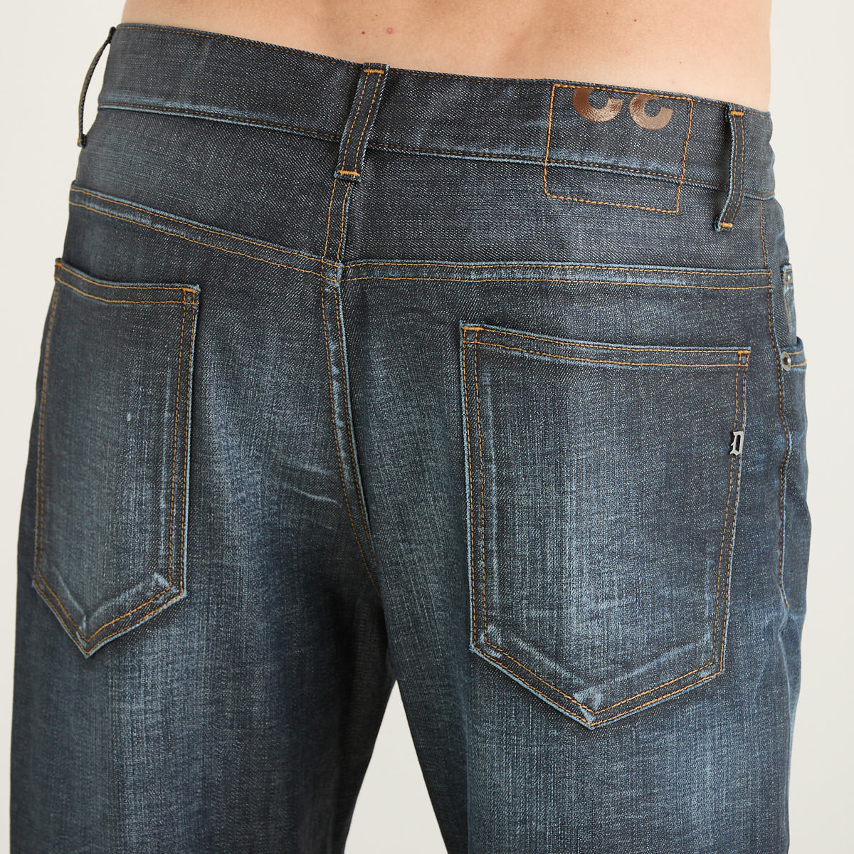 Dondup pantalone David in denim antracite
