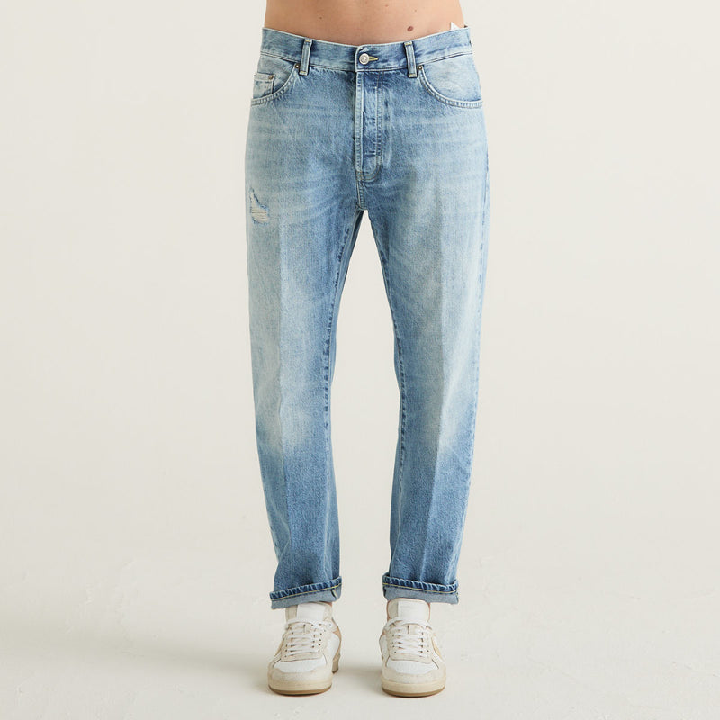 Dondup pantalone David in denim blu