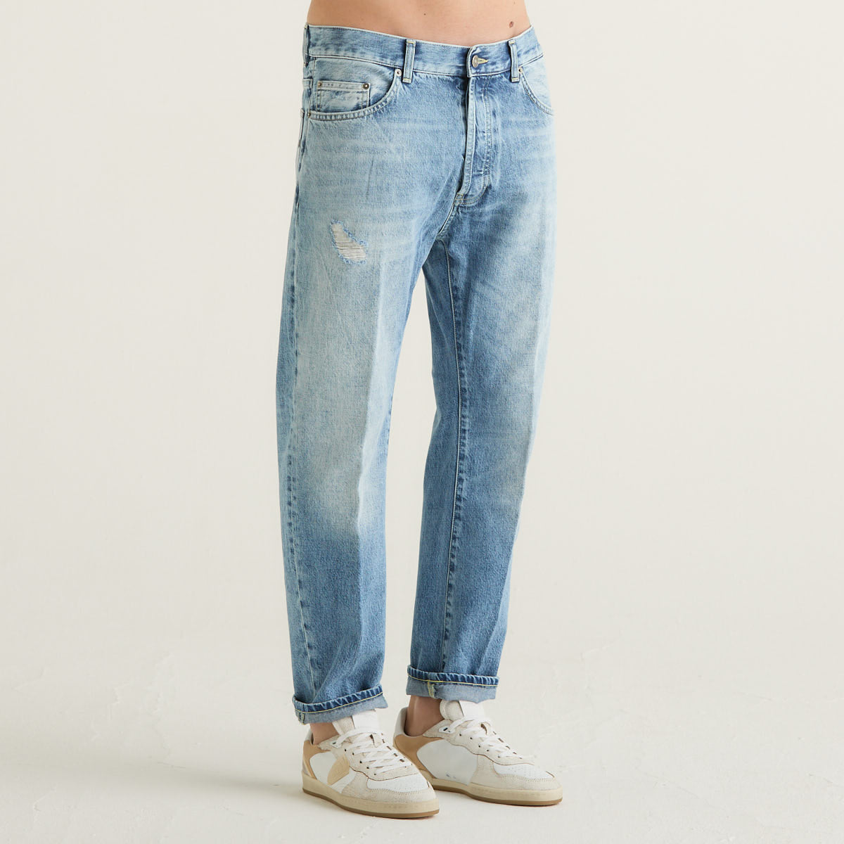 Dondup pantalone David in denim blu