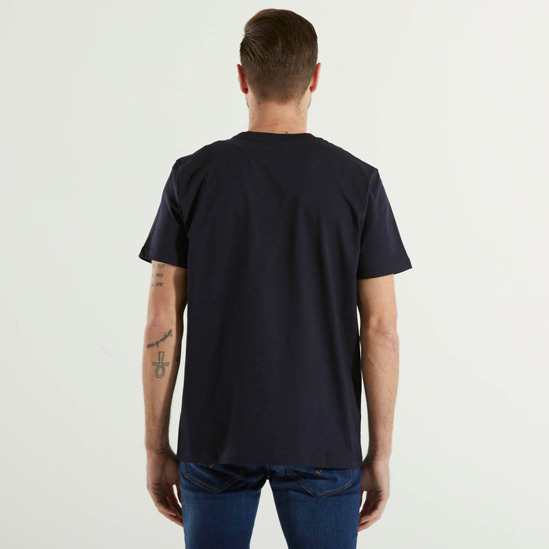 Dondup t-shirt tessuto blu small logo