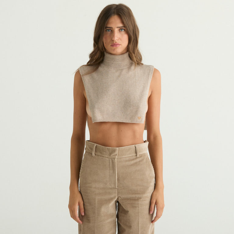 Maxmara poncho in cachemire beige