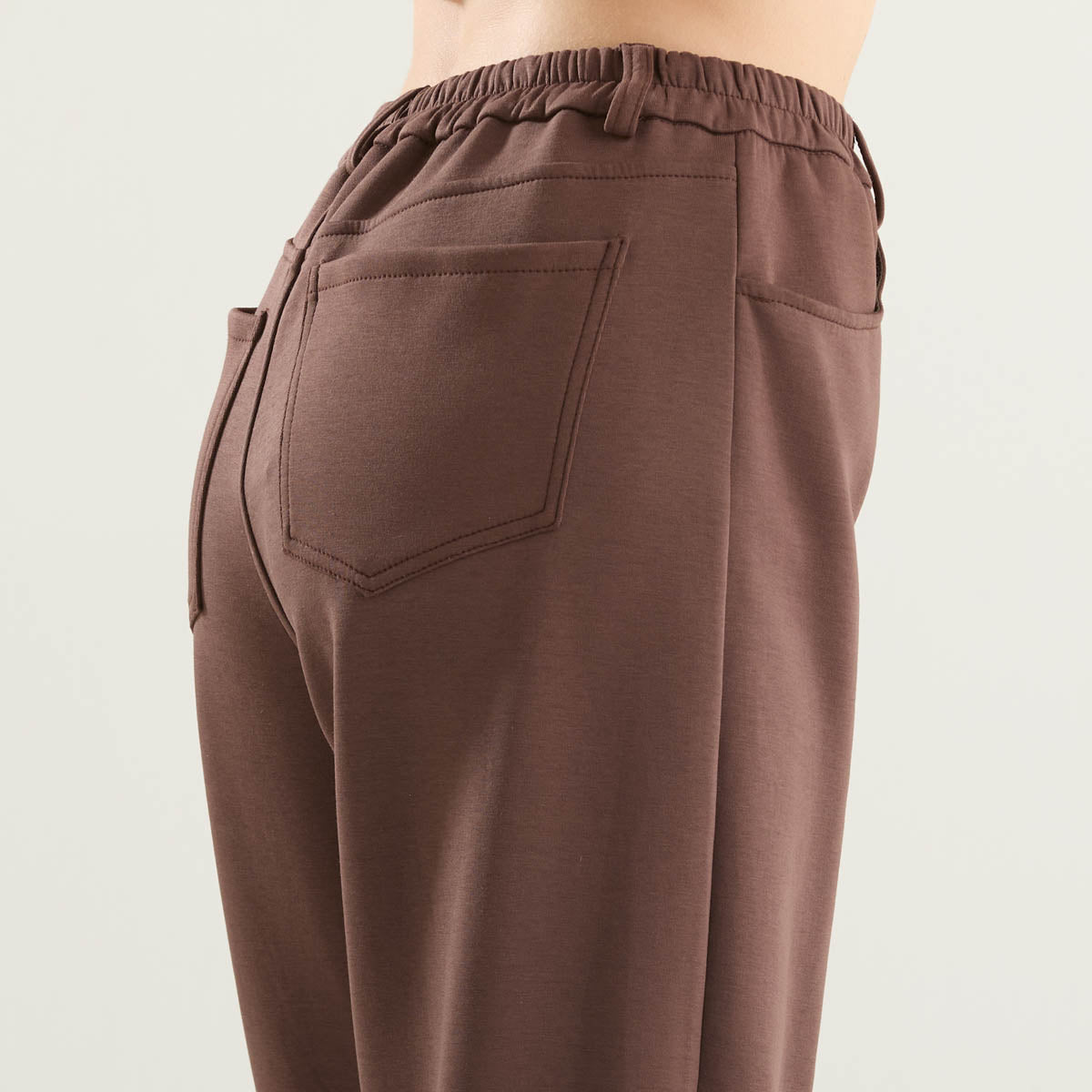 Philia Loft pantalone in punto milano marrone