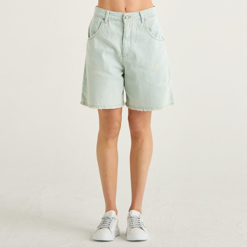 Philia Loft bermuda in denim jeans chiaro