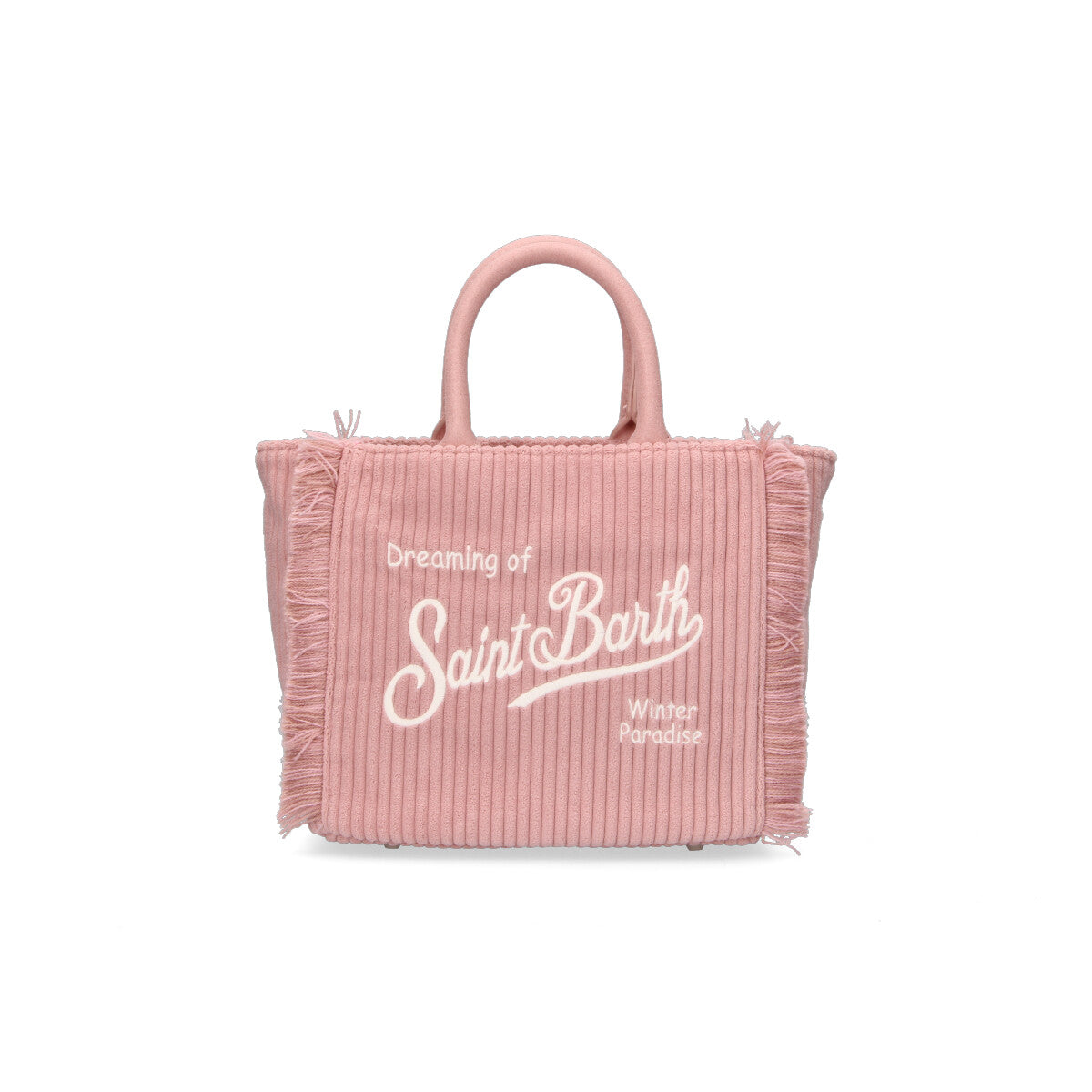 Mc2 Saint Barth Vanity mini corduroy velluto rosa