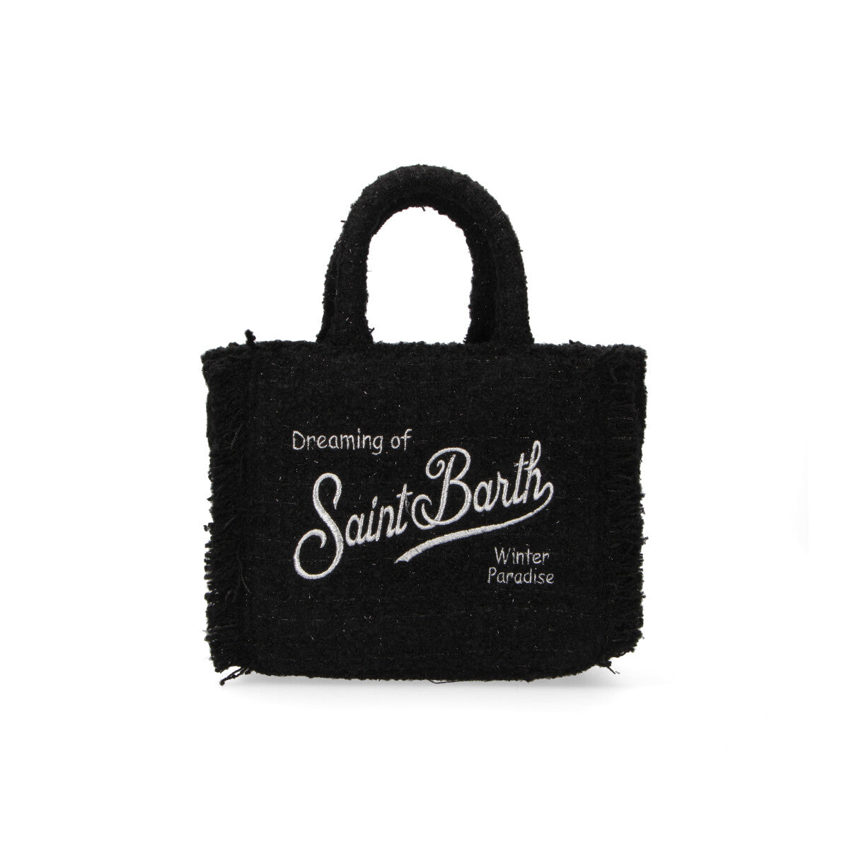 MC2 Saint Barth Vanity Mini misto lana tweed nero