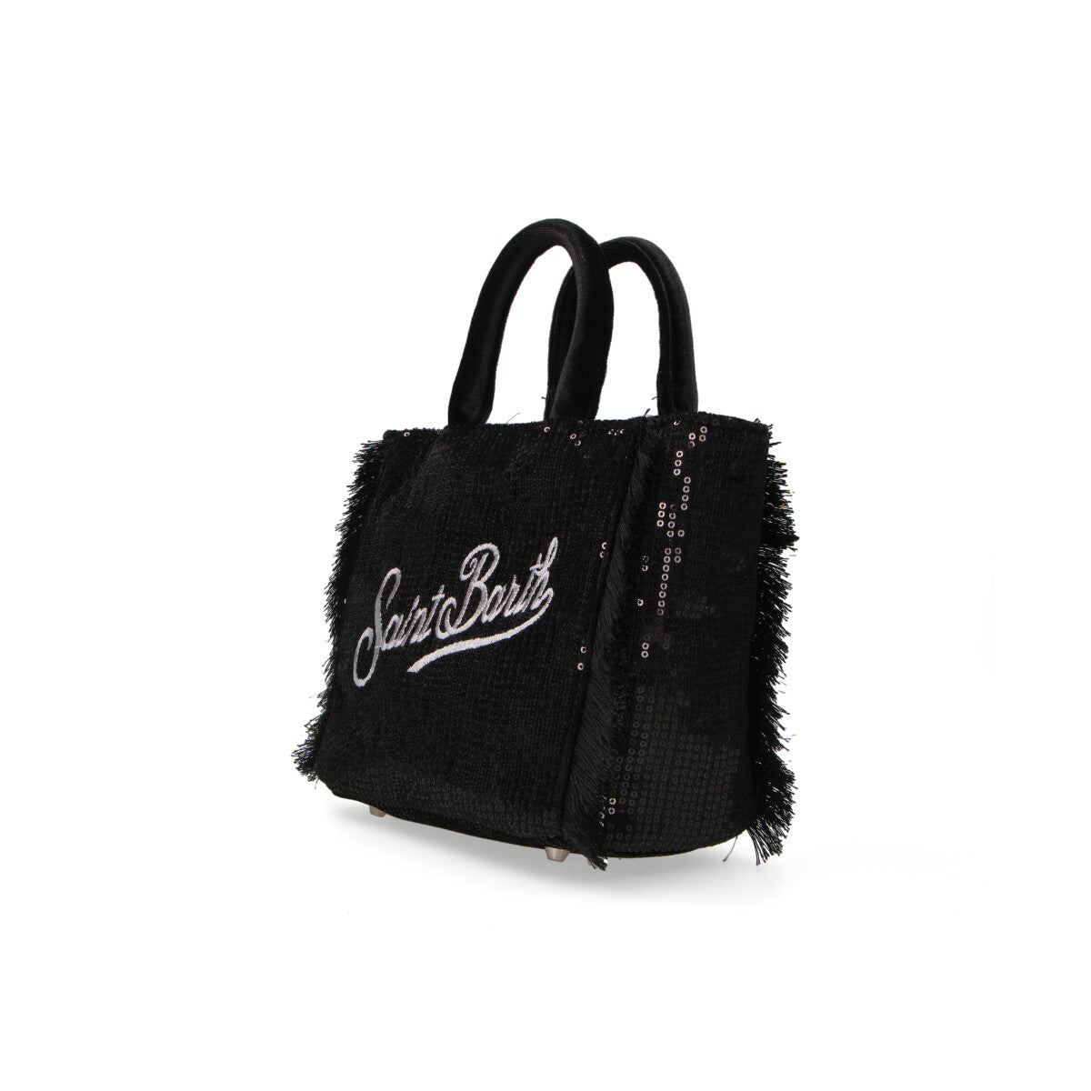 Mc2 Saint Barth Vanity mini velvet paillettes nera