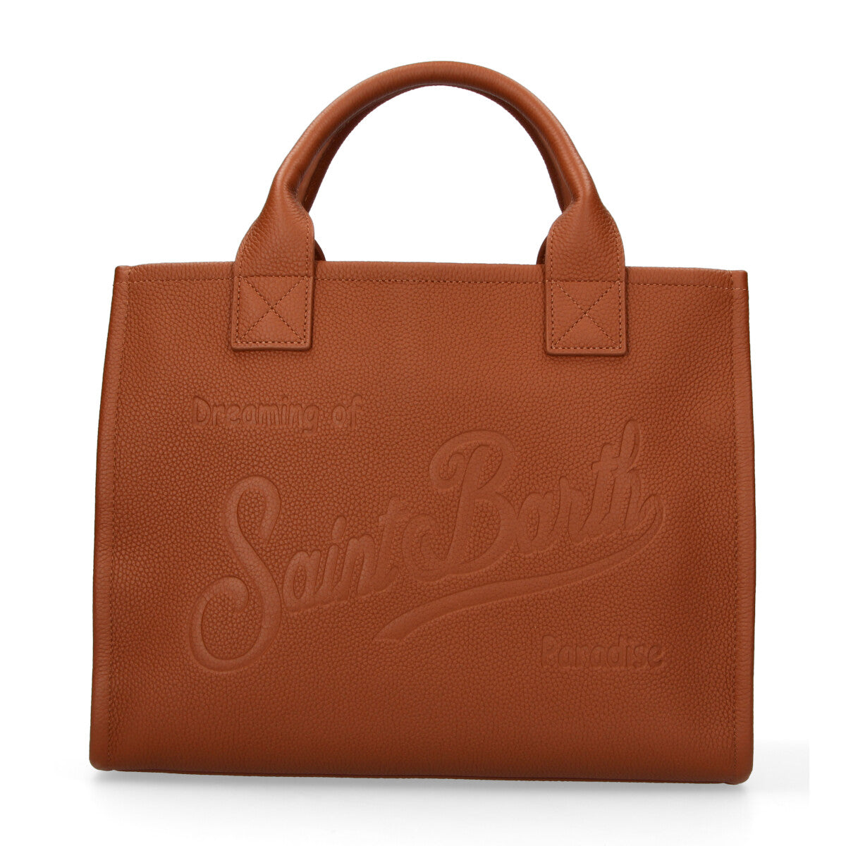 Mc2 Saint Barth Vanity Bag Large pelle cuoio