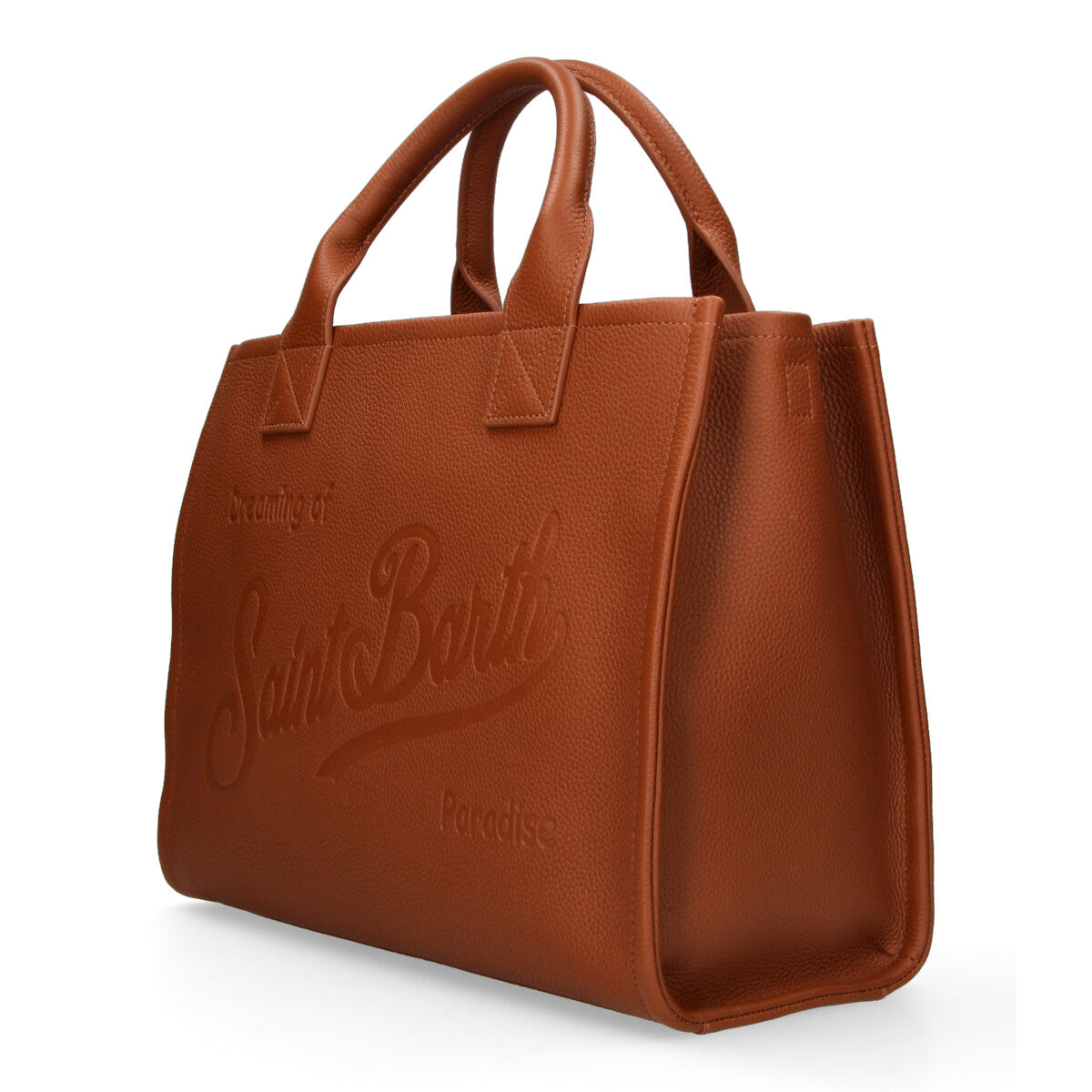 Mc2 Saint Barth Vanity Bag Large pelle cuoio