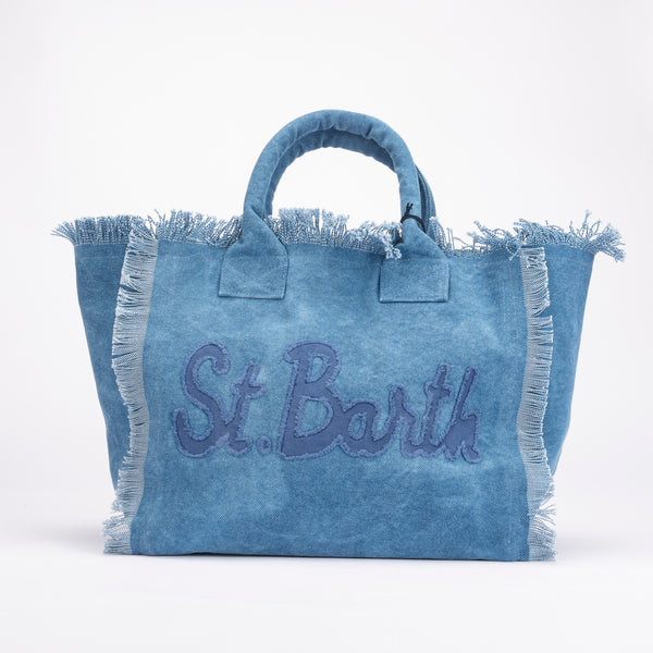 Mc2 Saint Barth borsa vanity patch blu
