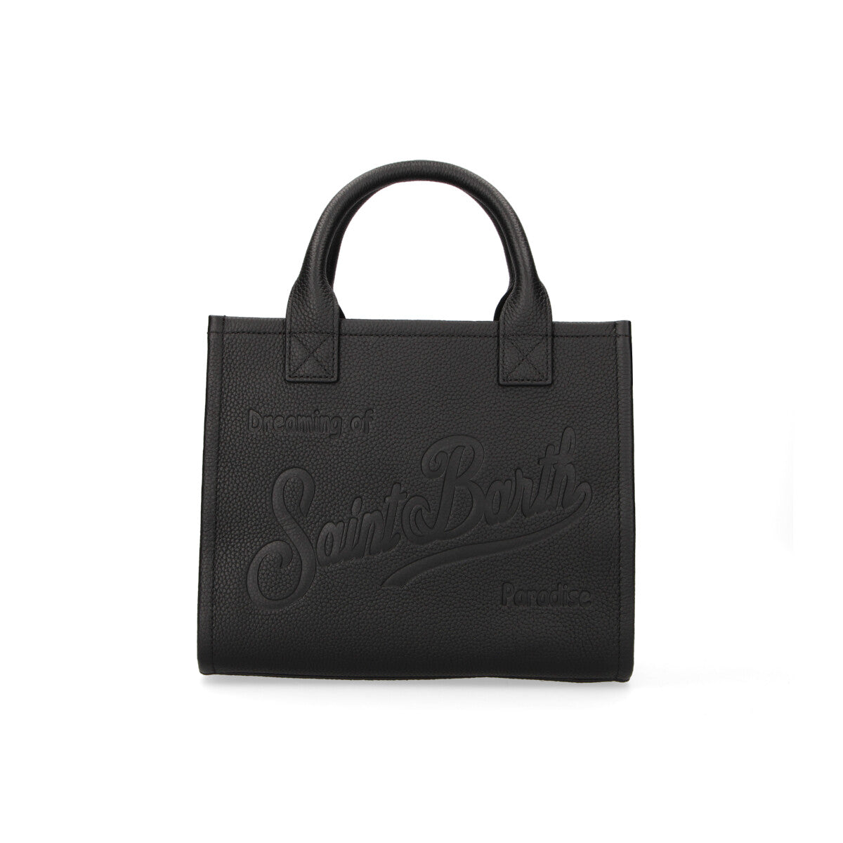 Mc2 Saint Barth Vanity Bag Midi pelle nera