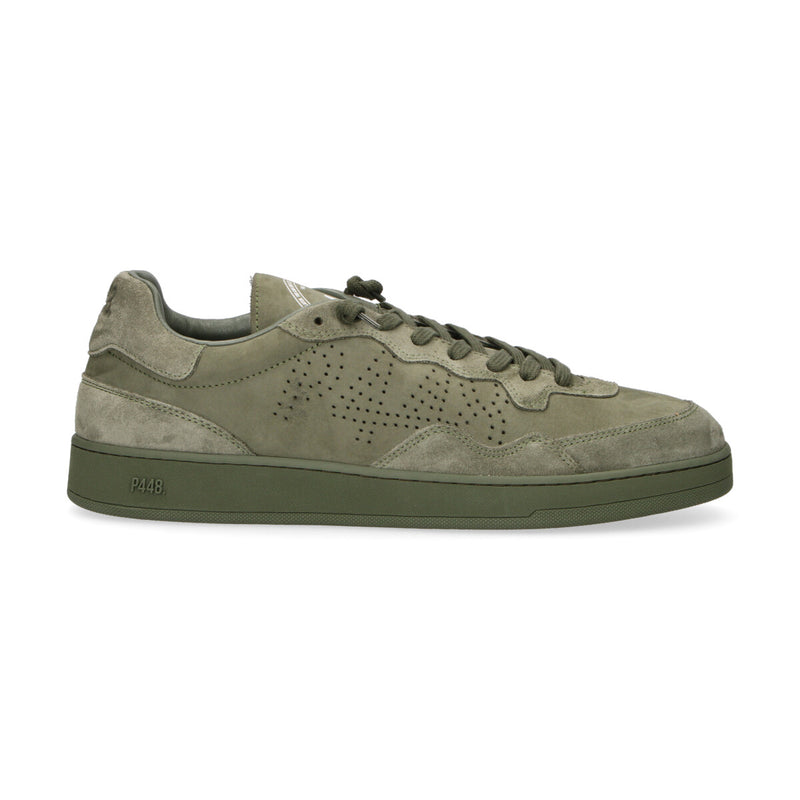 P448 sneaker Vert in camoscio verde
