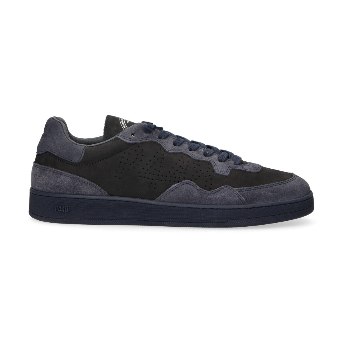 P448 sneaker Vert in camoscio blu
