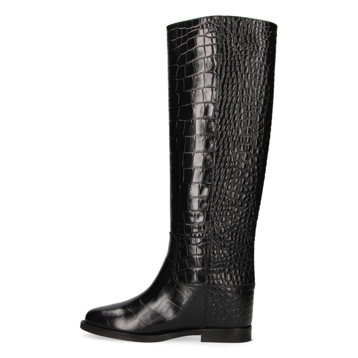 Via Roma 15 stivale tubolare stampa cocco nero