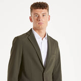 RRD giacca monopetto in tessuto tecnico verde