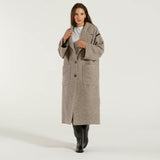 RRD cappotto over in tessuto tecnico beige