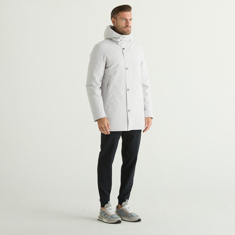 Rdd parka gommato con cappuccio ghiaccio