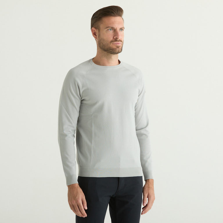 RRD maglioncino girocollo in tessuto tecnico grey
