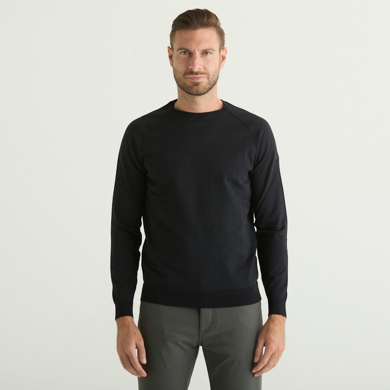 RRD maglioncino girocollo in tessuto tecnico blu