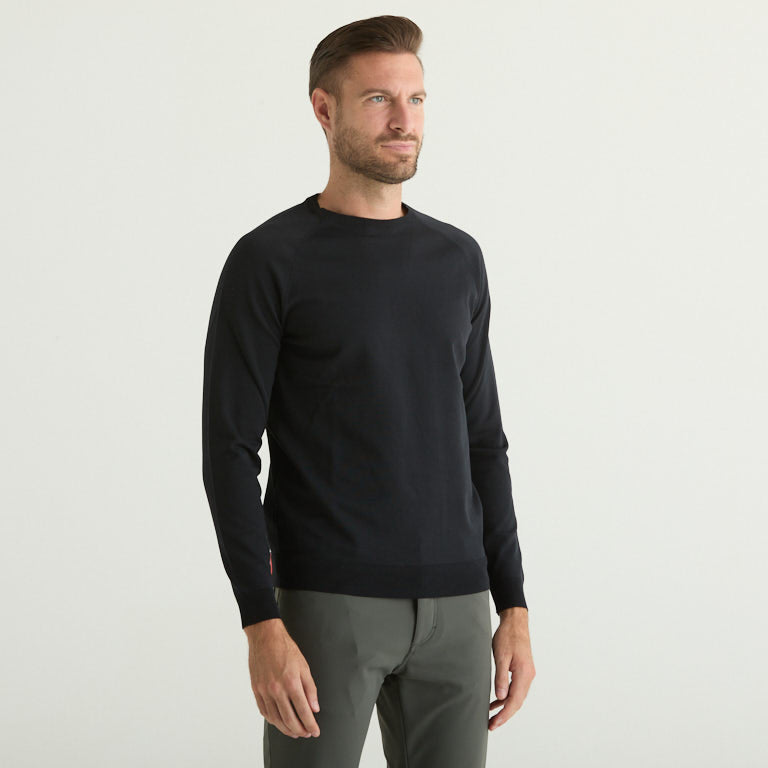 RRD maglioncino girocollo in tessuto tecnico blu