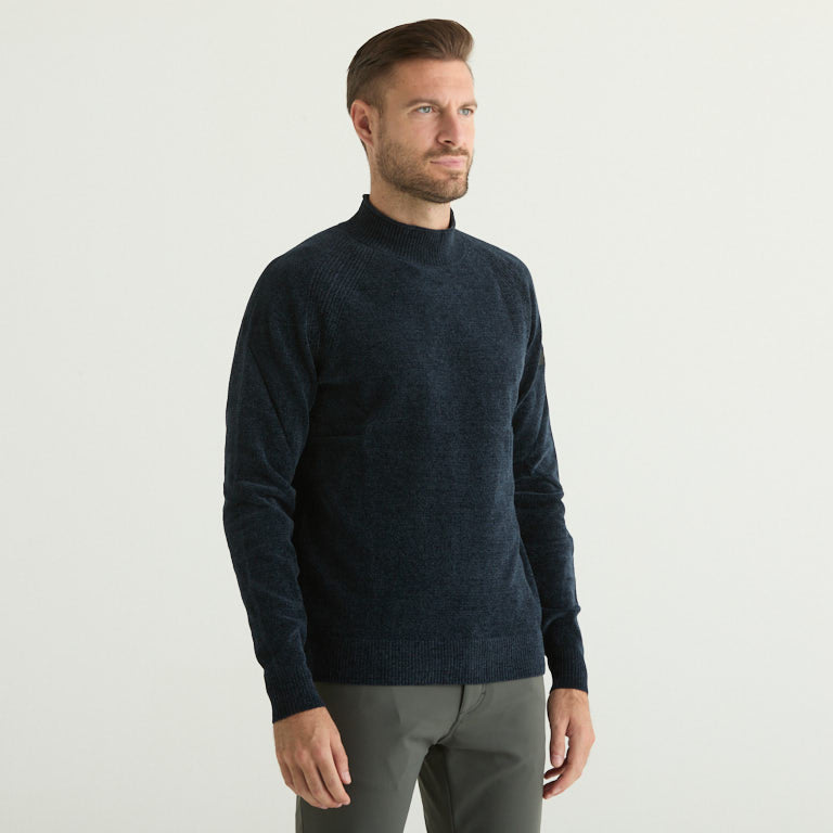 RRD maglione volcano in velluto blu