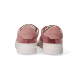 Santoni sneaker low top velluto nabuk rosa