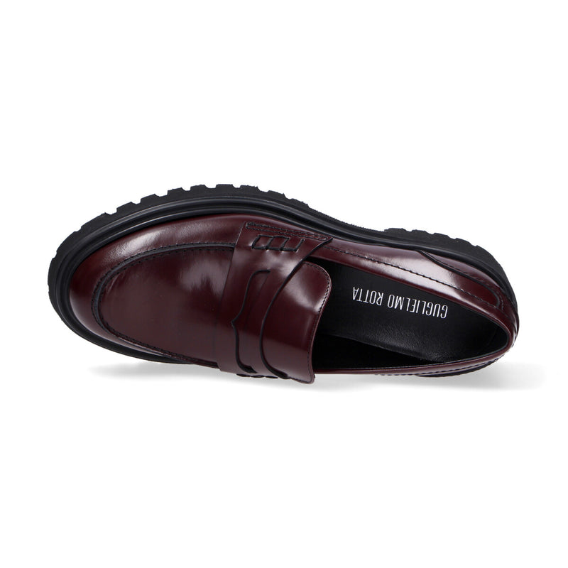Guglielmo Rotta moccassino Wick pelle bordeaux