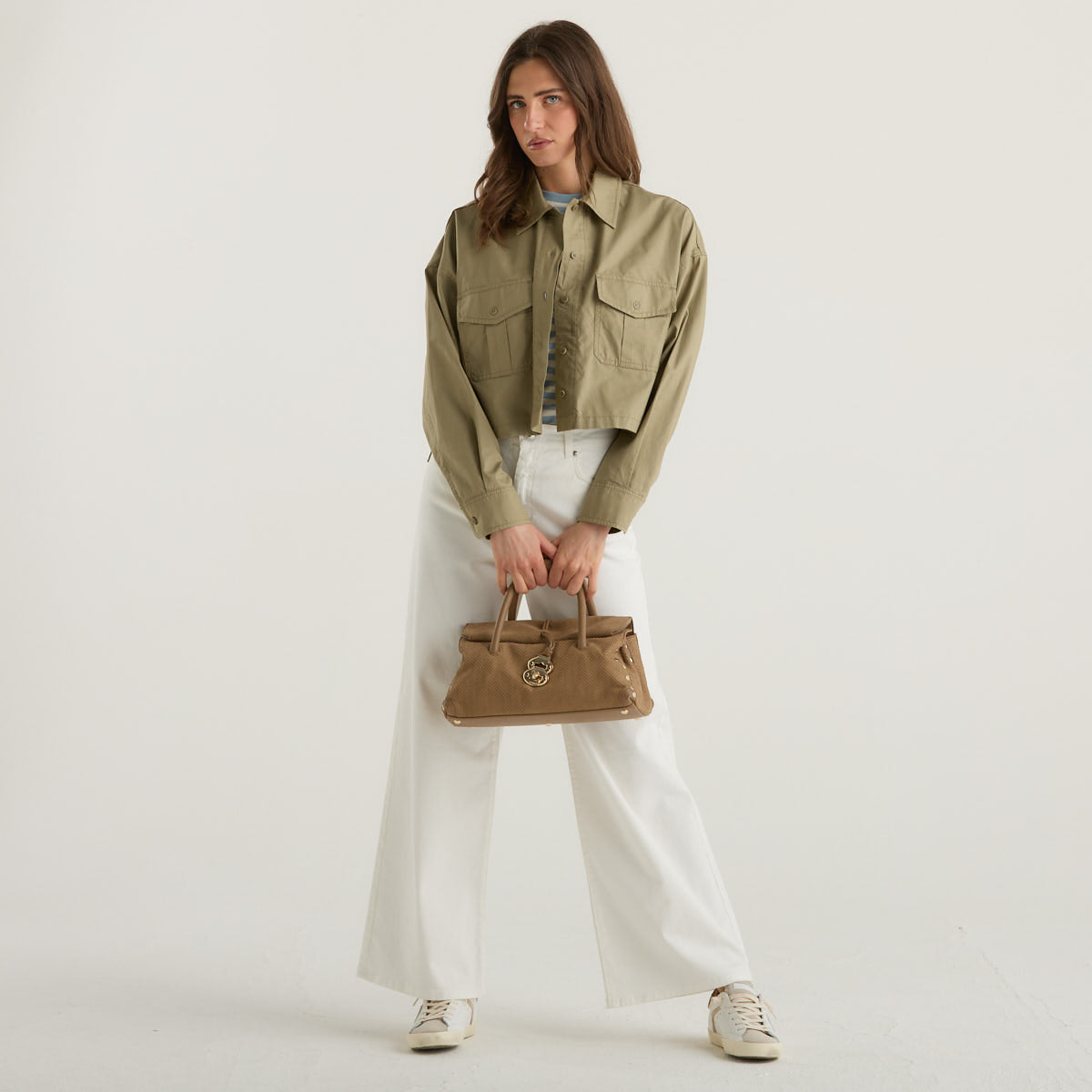 MaxMara camicia boxy oliva