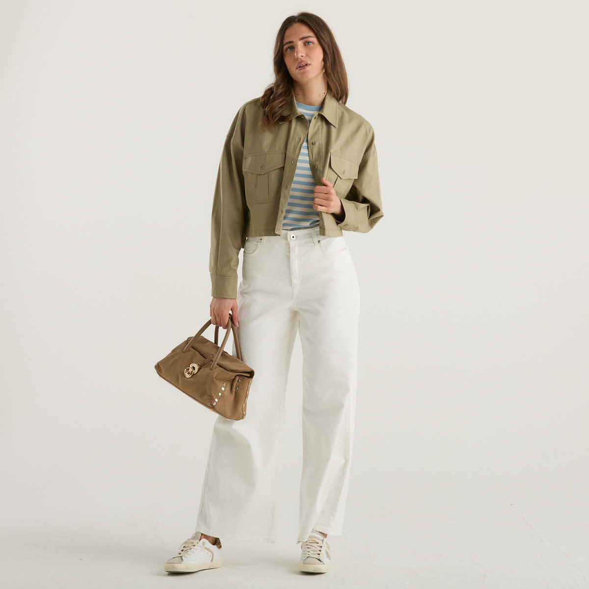 MaxMara camicia boxy oliva